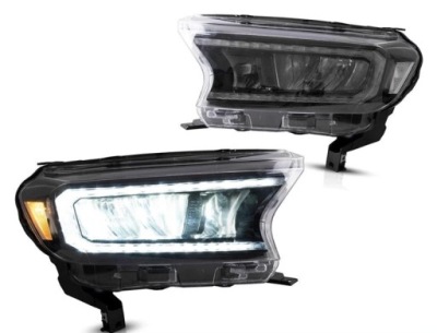 Фары лампы kpl full led black чёрные ford ranger v 5 mk5 lift 16-2022 фото №1
