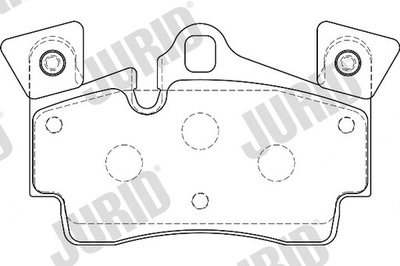 PADS BRAKE REAR JURID 573638J  