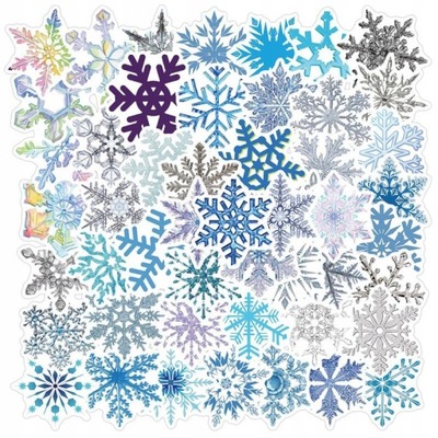 100 ШТУКИ KOLOROWE SNOWFLAKE BOŻONARODZENIOWA NAK LOL7593