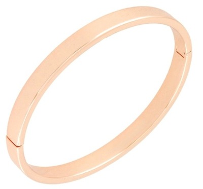 BRANSOLETKA SZTYWNA ROSE GOLD pozłacana 18K