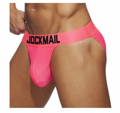 MĘSKIE SLIPKI JOCKMAIL TANGA NEON MESH L