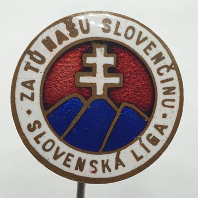 Słowacja Odznaka przypinka Slovenská liga v Amerike pocz. XX w.