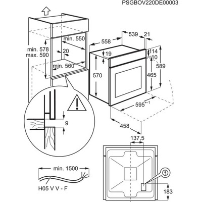 Rúra ELECTROLUX EOF5C50BV