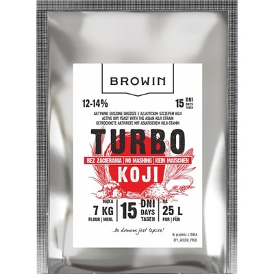 Drożdże gorzelnicze Turbo Koji, 50 g bez zacierania