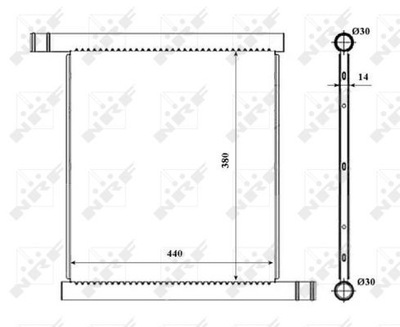 RADUADOR DEL MOTOR NRF NRF 53857  