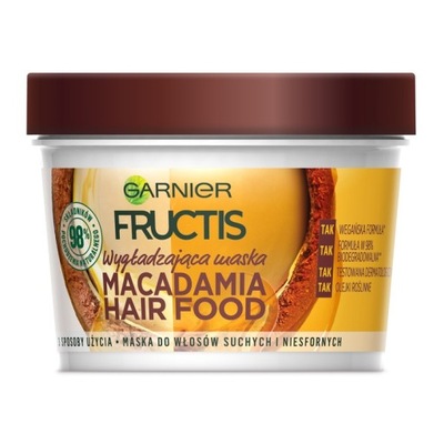 GARNIER Fructis Macadamia Hair Food Maska do włosów suchych 3w1