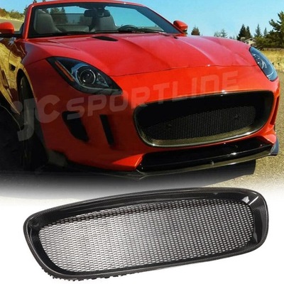 CARBÓN REJILLA DE RADIADOR DE PARAGOLPES SPOILER VENT JAGUAR F-TYPE  