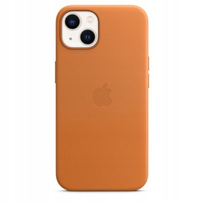 Oryginalne etui APPLE iPhone 13 Skórzane - Brązowe (Golden Brown) MM103ZM/A