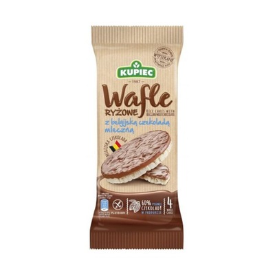 Kupiec Wafle Ryżowe W Czekoladzie Mlecznej 60 g