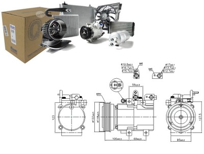 COMPRESOR DE ACONDICIONADOR NISSENS 9.77012E 205 9.7701  