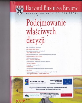 PODEJMOWANIE WŁAŚCIWYCH DECYZJI