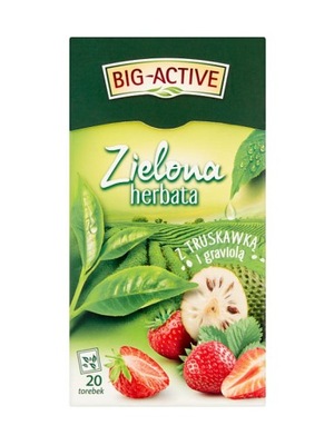 Big Active herbata zielona truskawka graviola 20 t
