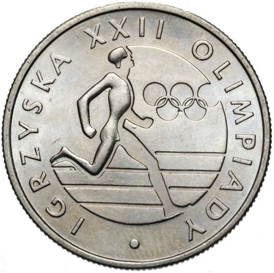 Polska PRL - moneta - 20 Złotych 1980 - IGRZYSKA XXII OLIMPIADY - Moskwa
