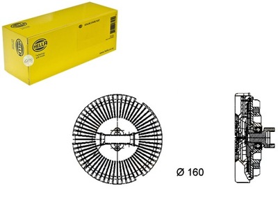 VISCO COUPLINGS CLUTCH VISCOUS COUPLING HELLA +GIFT  