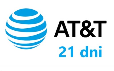 Karta AT&T e SIM USA, CA/MX, Internet, rozmowy i SMS-y bez limitu, 21 dni