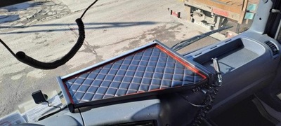 Полиця na панель приладів scania r/g/p 2009-2016r . шкірозамінник фото №1