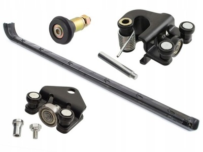 Направляющая + тележки дверь боковых renault master 2 ii фото №1