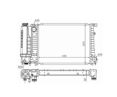 РАДИАТОР ВОДЫ BMW E36 E30 E34 1.6 1.8 2.0 2.3 2.5