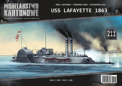 MK211 okręt pancerny USS LAFAYETTE 1863 1/200