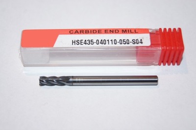 Frez węglik VHM Fi 4mm 4 ostrza INOX HSE435