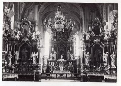 Łęczyca - Kościół - Wnętrze - FOTO ok1960