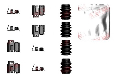 QUICK BRAKE JUEGO DE MONTAJE ZAPATAS PARTE TRASERA JAGUAR F-TYPE TESLA MODELO 3  