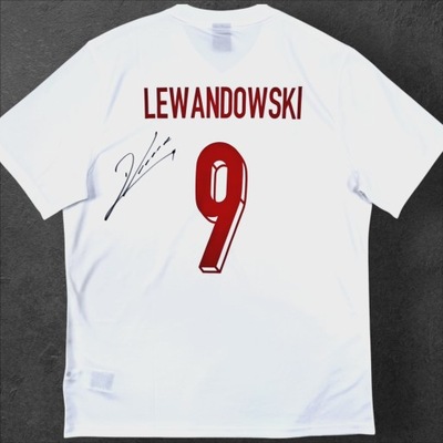 Robert Lewandowski - Polska - koszulka z autografem