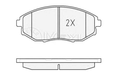 Meyle тормозные колодки тормозные chevrolet epica 2.0 kl1_ фото №1