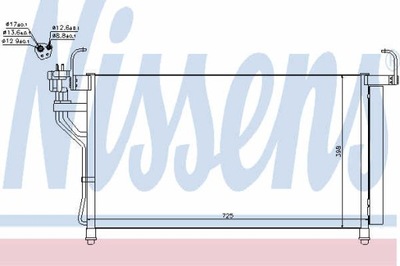 RADUADOR DE ACONDICIONADOR NISSENS 940350  