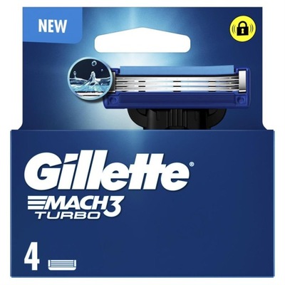 Gillette wkłady Mach3 Turbo 4 sztuki