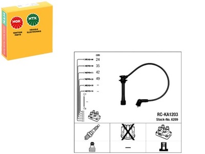 Набор трубопровод зажигания ngk 6209 фото №1