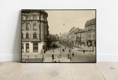 Lwów Zdjęcie 1935r. ul.Akademicka 50x40cm