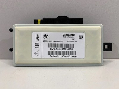 Bmw f30 f10 f25 блок управления модуль подушка безопасности 9330952 фото №1