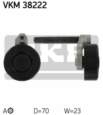 РОЛИК НАТЯЖИТЕЛЬНЫЙ PK SKF VKM 38222 VKM38222