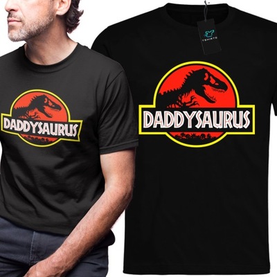 KOSZULKA PREZENT Daddysaurus Dinozaur Dla taty L