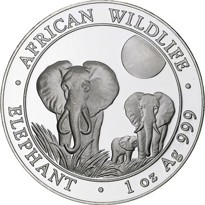Somalia, 100 Shillings, Elephant, 2014, Proof, Sre