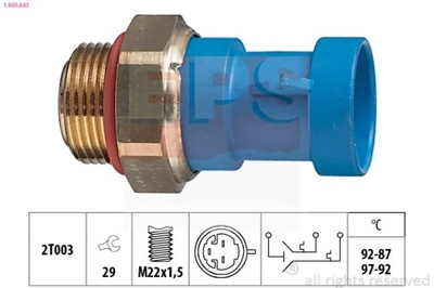 CONMUTADOR DE VENTILADOR PEUGEOT 1-850-643  