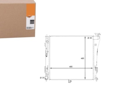 Радиатор hyundai i40 1,7crdi 12- nrf фото №1