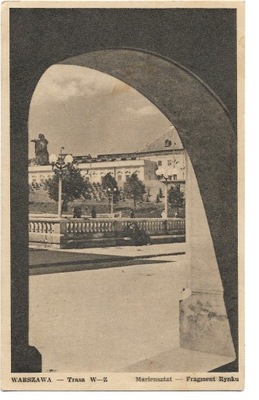 Warszawa- Trasa W-Z, Mariensztat - Fragment Rynku