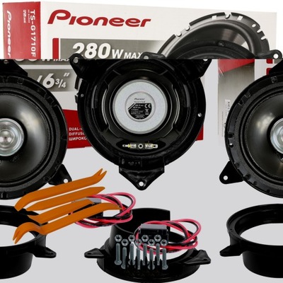 JUEGO PIONEER ALTAVOCES VOLVO S60 S70 V70 XC70 PARTE TRASERA POTENTE + DISTANCIAS  