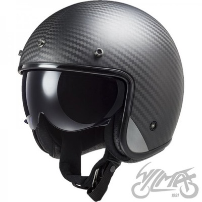 HELMET LS2 OF601 BOB SOLID MATT CARBON M  