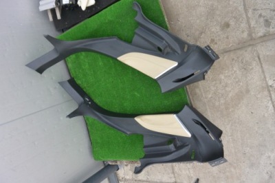 Накладка накладка порог задний комплект  tesla model s 12-16 фото №1