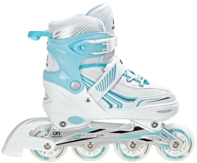 Rolki Croxer Optima White/Mint 39-42 Kauczuk Abec7