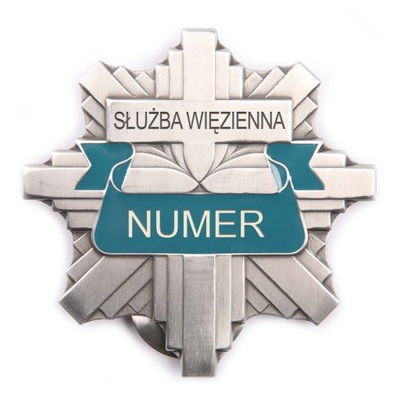SŁUŻBA WIĘZIENNA odznaka z własnym numerem
