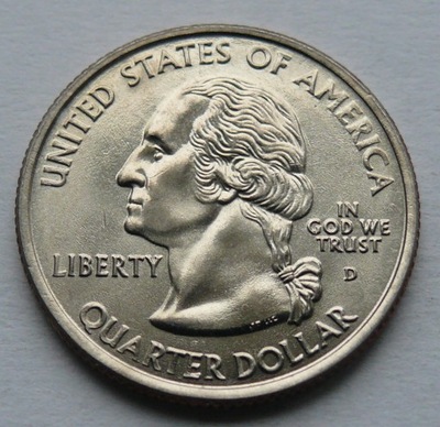 USA - 25 CENTÓW QUARTER DOLLAR LIBERTY 2006 r. D - Nebraska