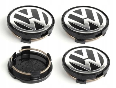 VW 63MM NUEVO TAPACUBOS 4 PIEZAS JUEGO 7D0601165  