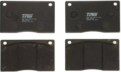 Trw гальмівні колодки гальмівні перед gdb585 фото №1