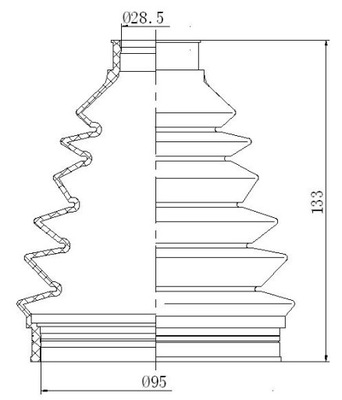 Защита шарнир наружного land rover freelander фото №1