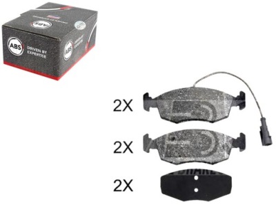 Abs37865 тормозные колодки тормозной. fiat punto evo 09- фото №1