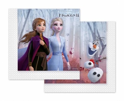 SERWETKI FROZEN 2 KRAINA LODU 20SZT